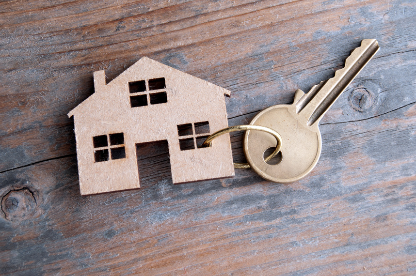 Toy house with key